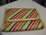 Ladies Summertime Colorful Straw Clutch Bag in Luke AFB, Arizona